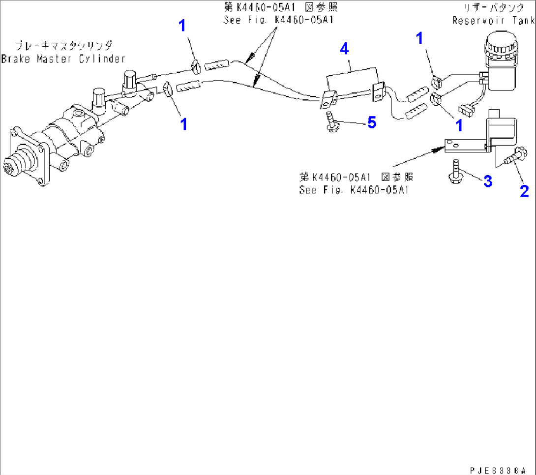 BRAKE CONTROL (RESERVOIR TANK LINE MOUNTING PARTS)