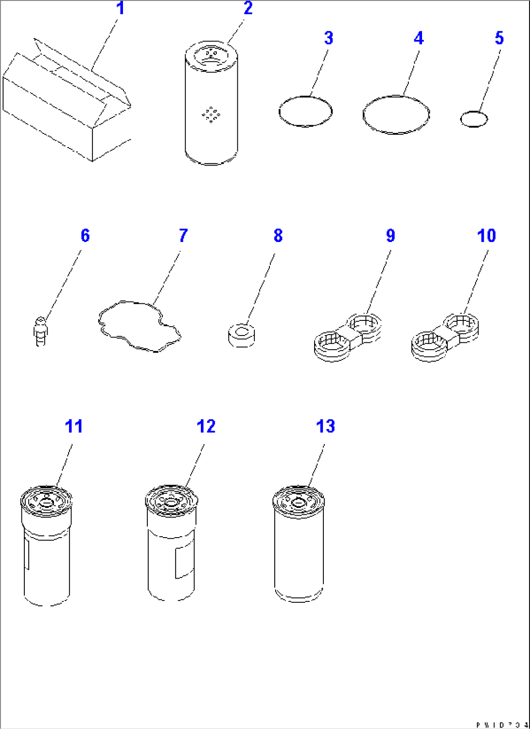 SPARE PARTS (NOISE SUPPRESSION SPEC.FOR EU)