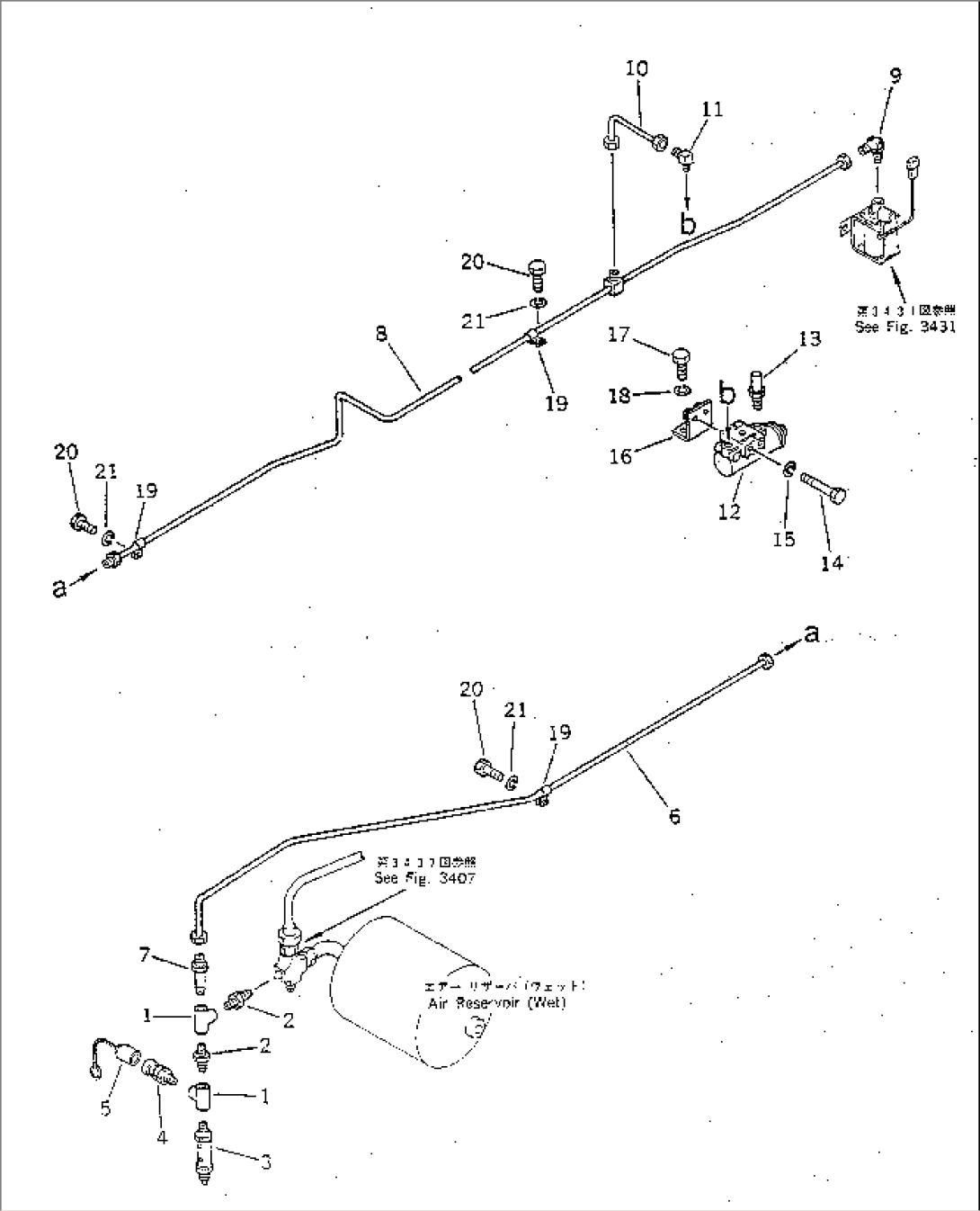 AIR PIPING (WET RESERVOIR TO GOVERNOR)