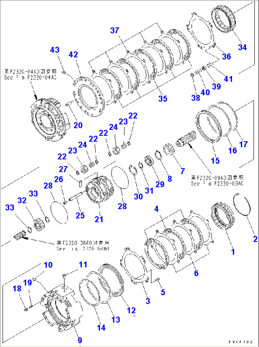TRANSMISSION (3RD AND FORWARD CLUTCH) (1/2)