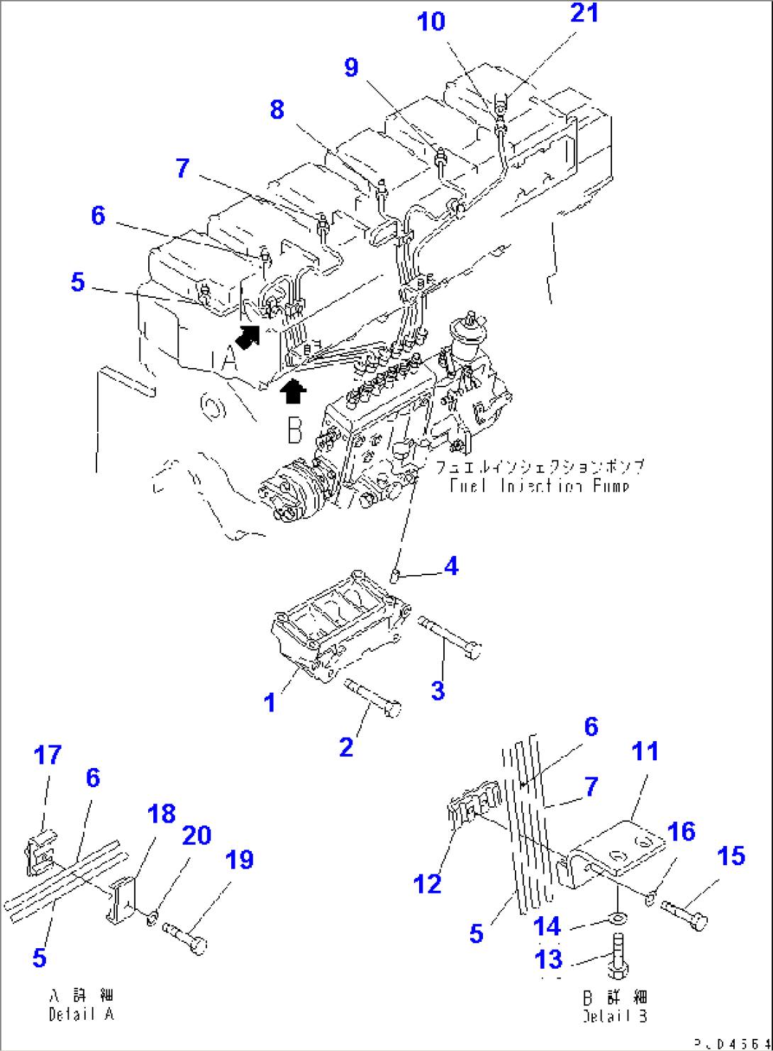 FUEL INJECTION PUMP PIPING(#27573-)