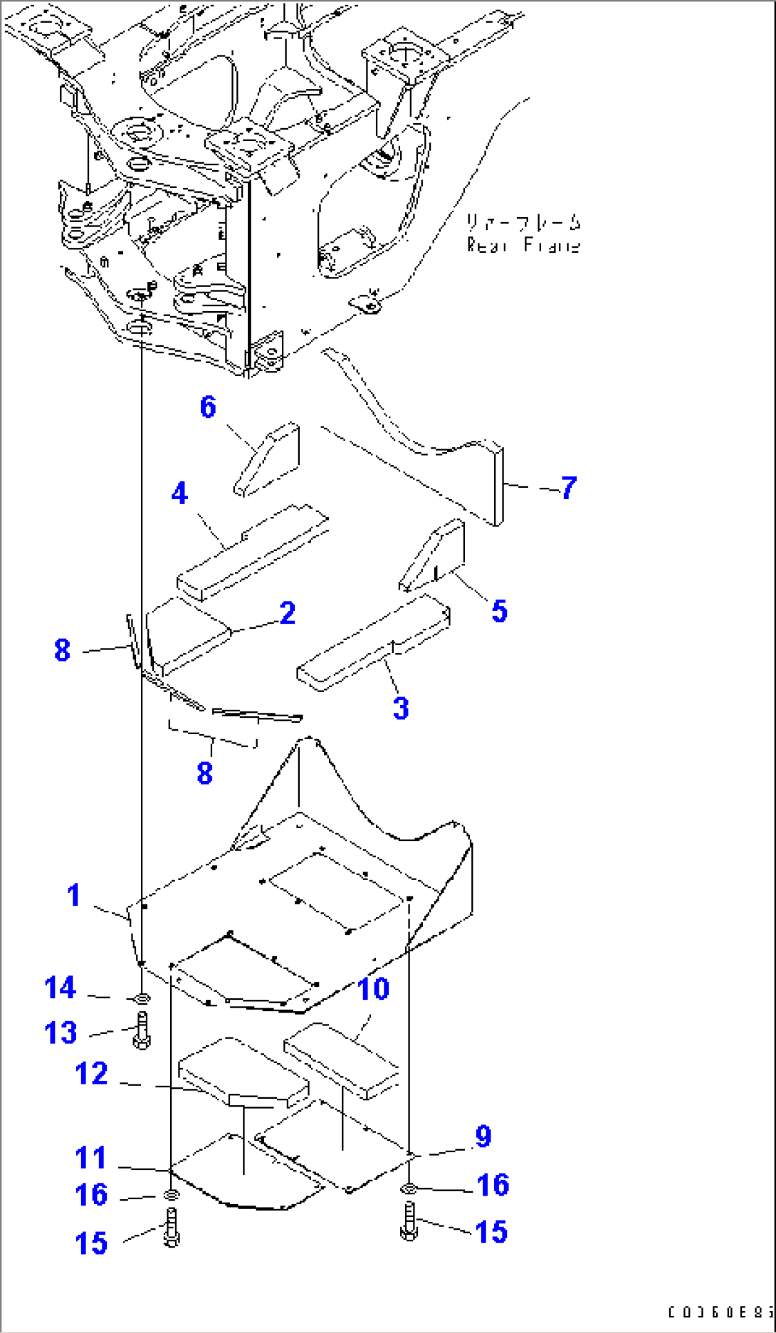 BAR LOCK AND COVER (TRANSMISSION UNDER COVER) (NOISE REDUCATION ARRANGEMENT)