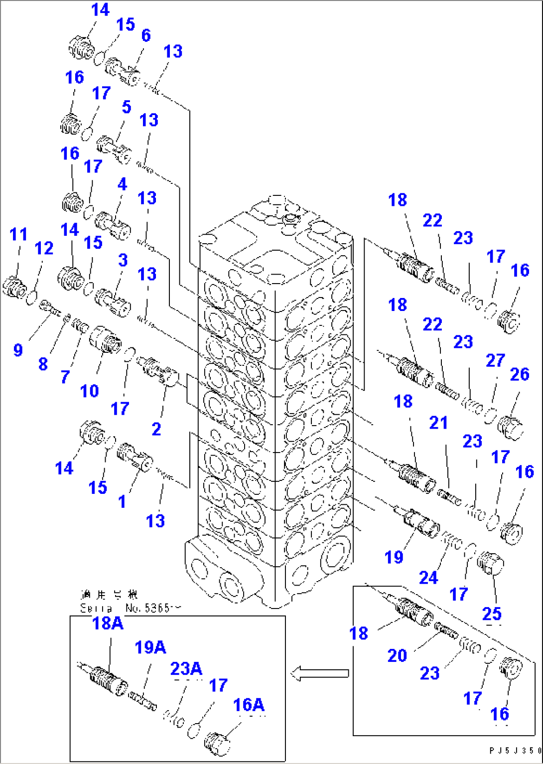 MAIN VALVE (9-VALVE) (3/16) (FOR ATTACHMENT)