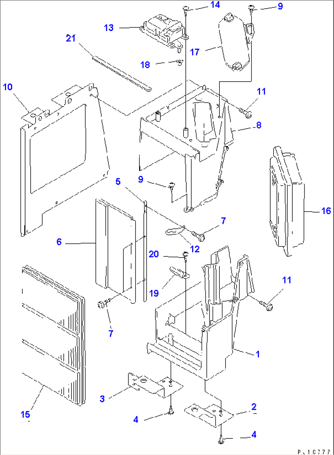 FILTER BOX ASSEMBLY (FOR AIR CONDITIONER)(#K35001-)