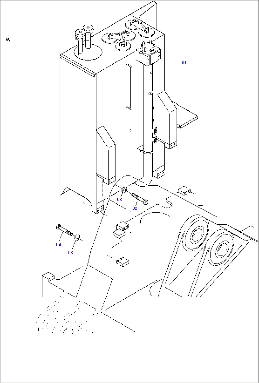 Main Oil Tank, Mounting