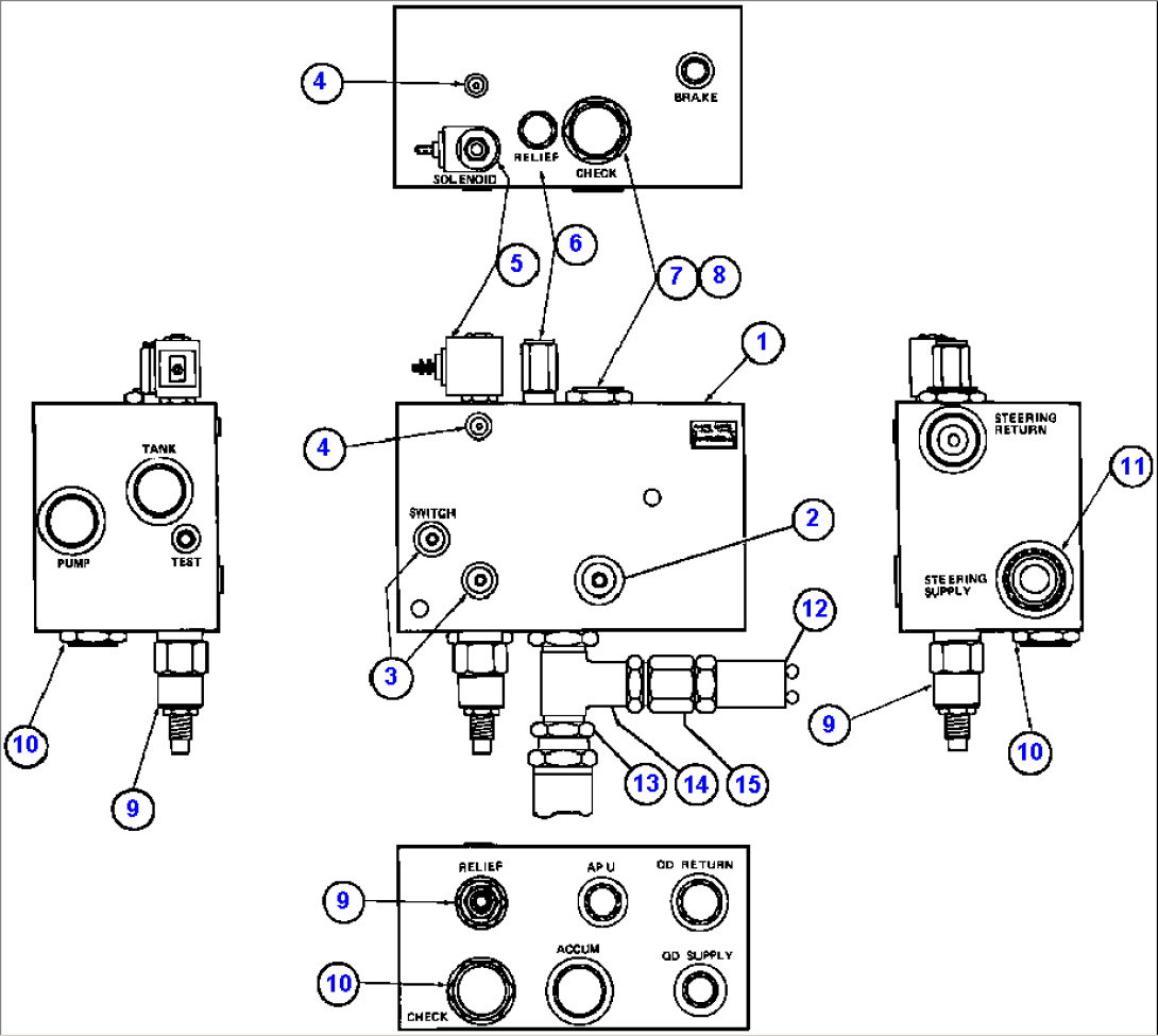 BLEEDDOWN MANIFOLD VALVE ASSM (PB6923)