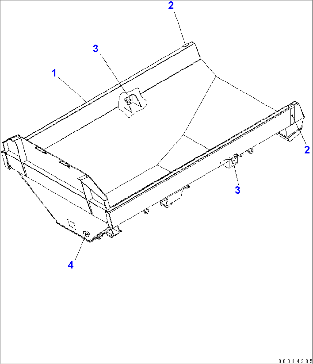 BODY (WITH TAIL GATE) (PAYLOAD METER)(#2001-)