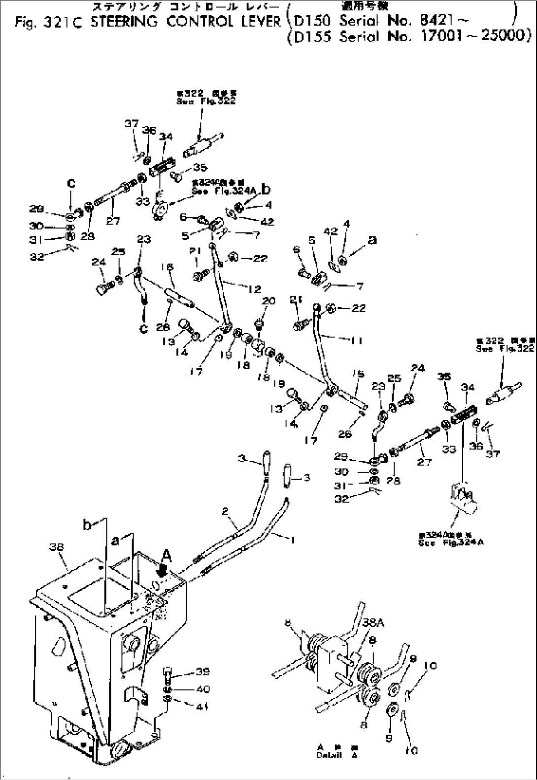 STEERING CONTROL LEVER(#8421-)