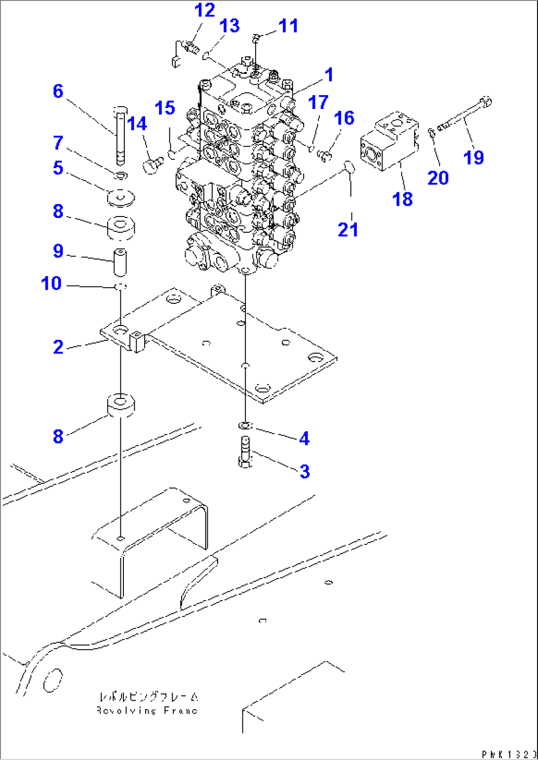MAIN VALVE (VALVE¤ BRACKET¤ MOUNT AND SENSOR)(#57000-60967)