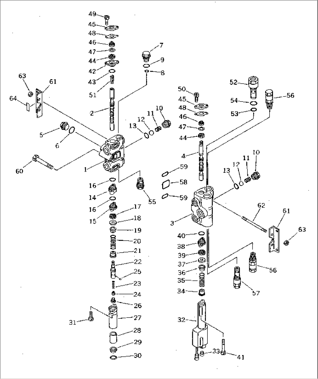 2-SPOOL CONTROL VALVE (1/2)(#12001-)