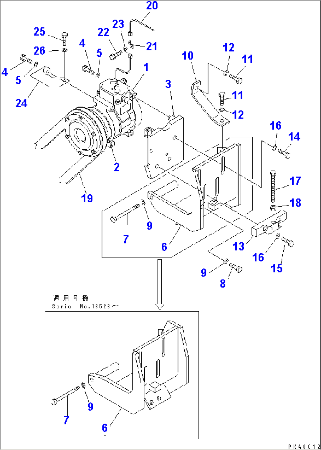 COMPRESSOR AND RELATED PARTS (FOR AIR CONDITIONER)(#16487-)