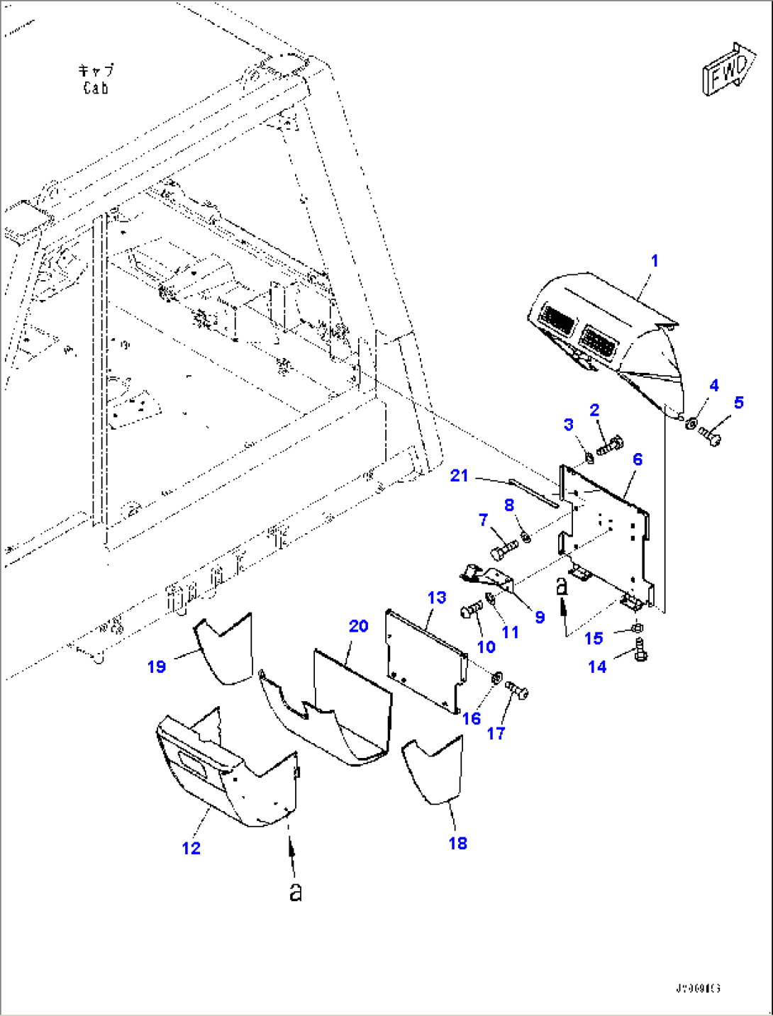 Cab, Box (#50001-)