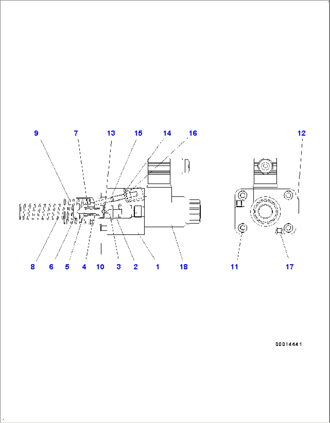 Hydrostatic Transmission (HST) Pump and Motor, Inner Parts, Motor 1 (5/7)