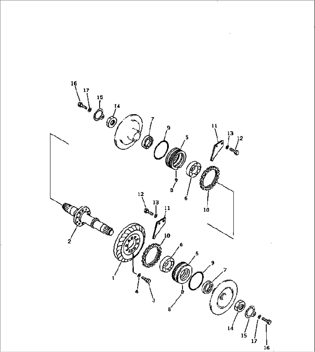 BEVEL GEAR AND SHAFT