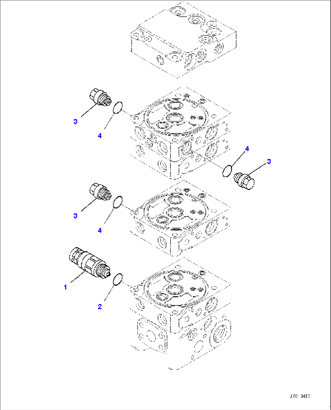 Control Valve, 4-Valve (9/10) (#B60001-)