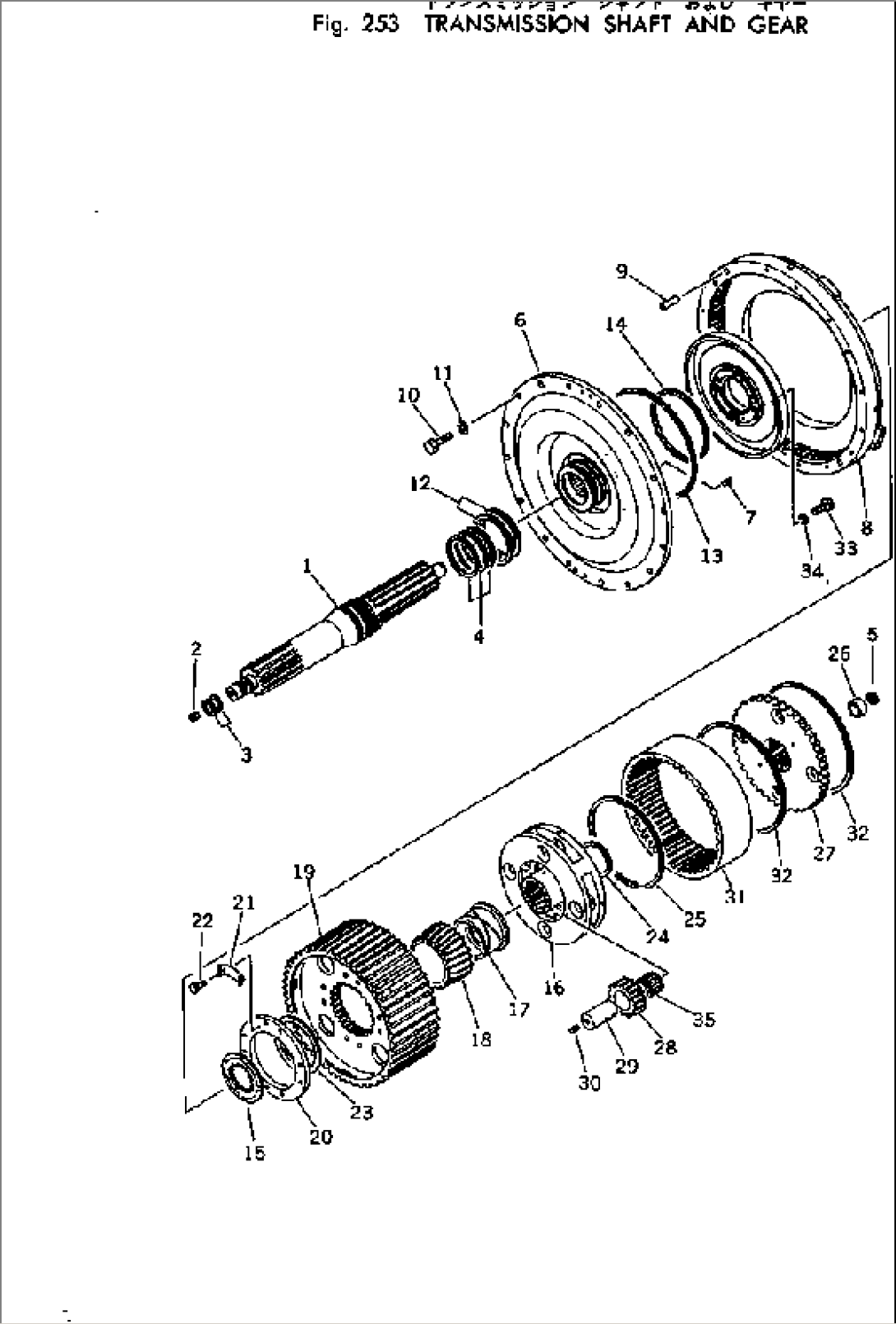 TRANSMISSION SHAFT AND GEAR(#1101-1114)