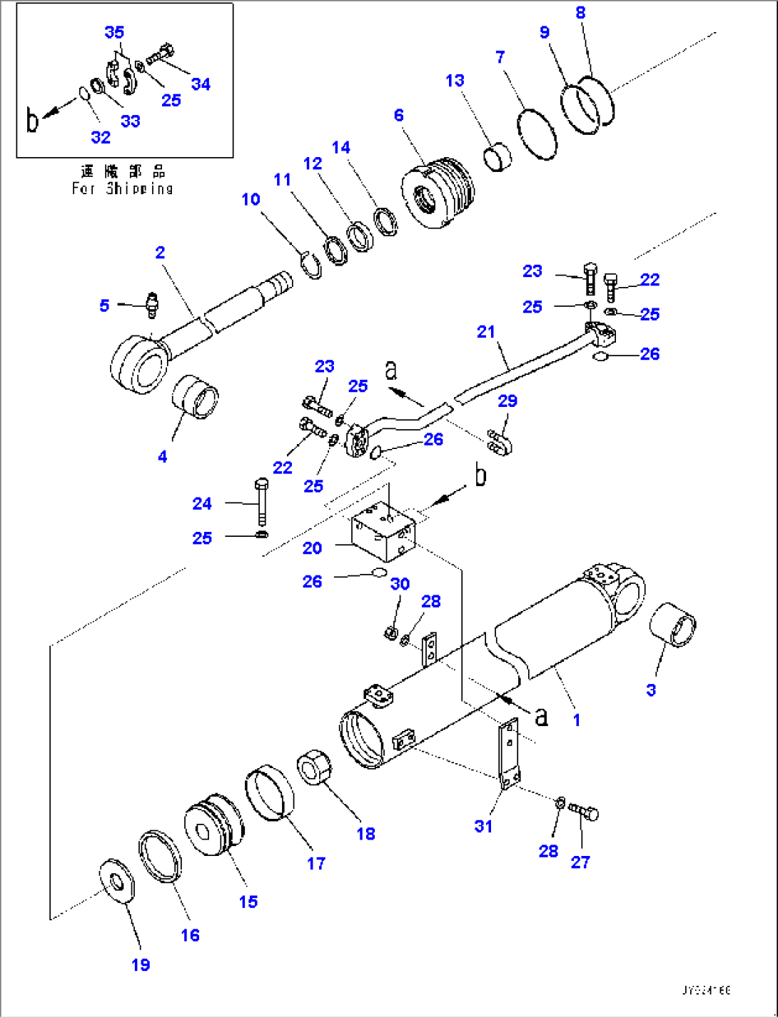 Counterweight Cylinder, Front (#15479-)
