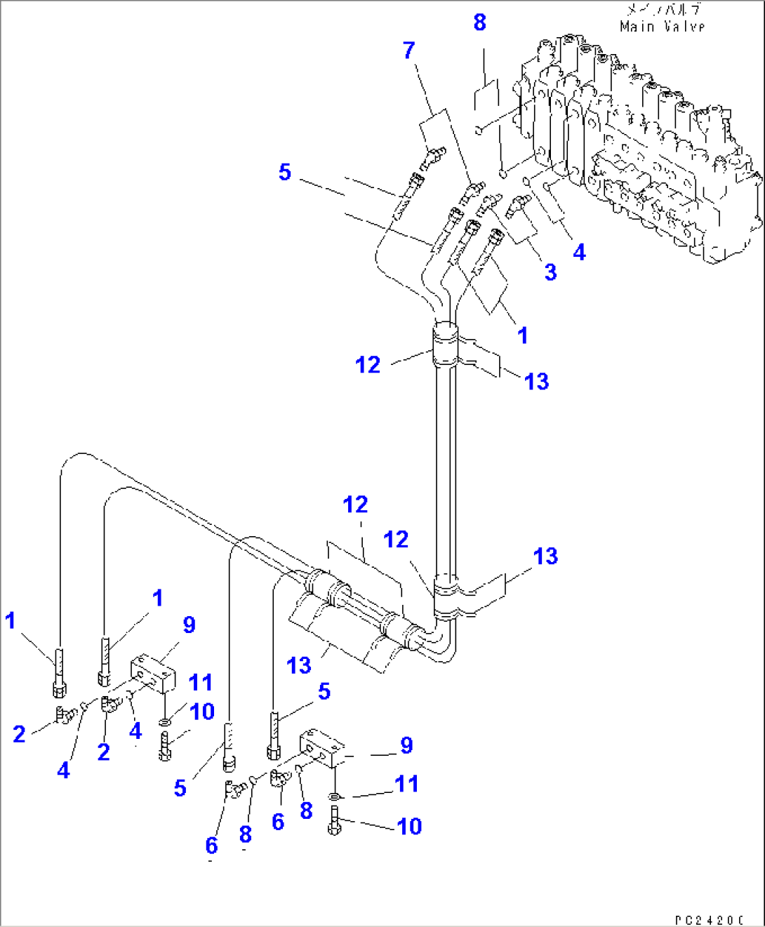 MAIN PIPING (14/14) (2ND CONVEYOR AND MAGNETIC SEPARATOR LINE)