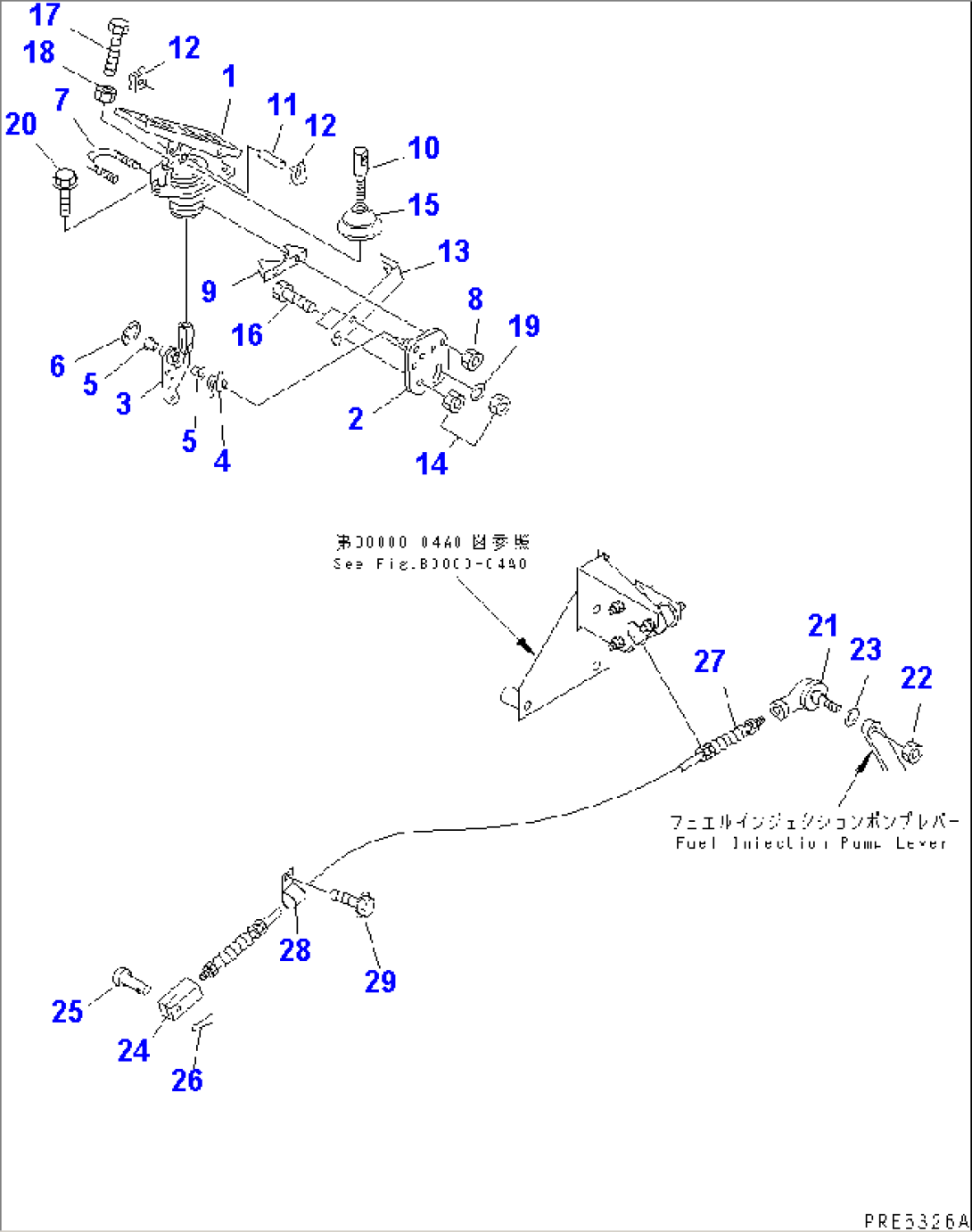FLOOR (ACCELERATOR PEDAL AND LINKAGE)(#55001-)