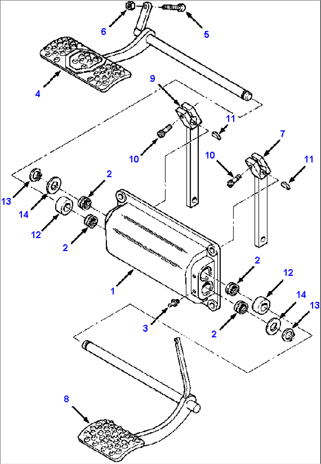 SUPPORT AND PEDALS