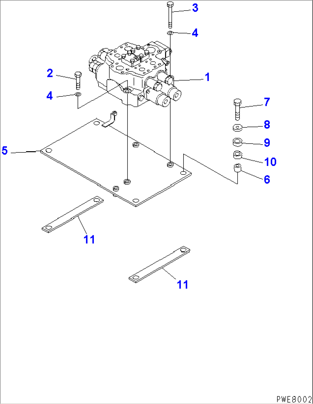 LOADER CONTROL VALVE (VALVE AND MOUNTING PARTS)