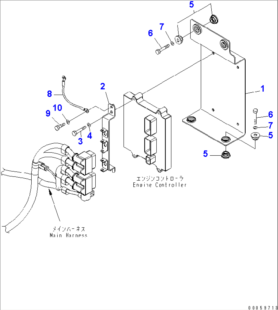 VEHICLE ELECTRICAL (ENGINE RELAY MOUNT BRACKET)(#20001-)