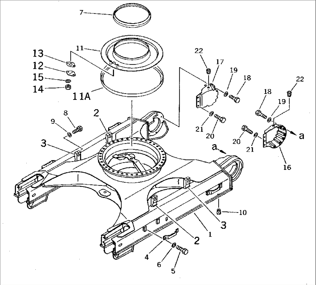 TRACK FRAME (WITH UNDER COVER)(#10332-)