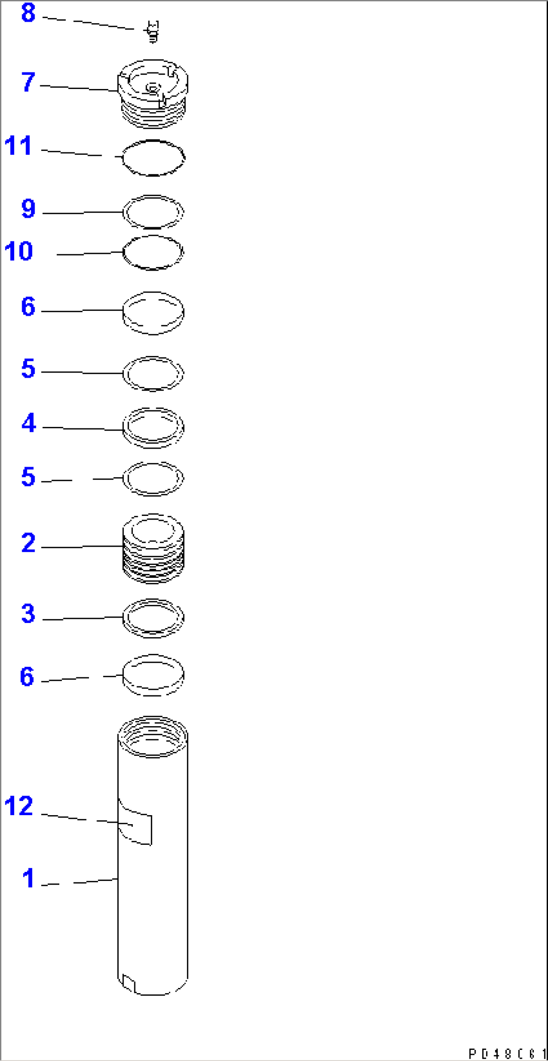 BRAKE CONTROL (ACCUMULATOR) (INNER PARTS)