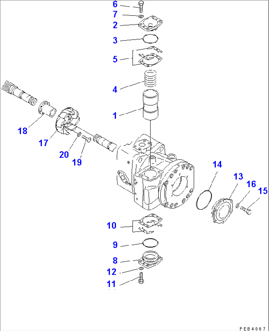 LOADER PUMP (10/16) (NO.1 PUMP)