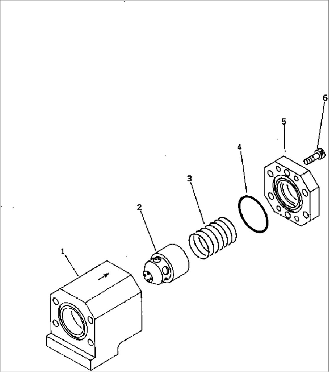 RETURN CHECK VALVE (FOR L.H. CONTROL VALVE)