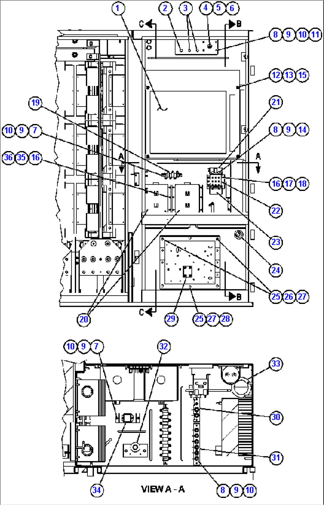 CONTROL CABINET - LEFT COMPARTMENT (PC2226)