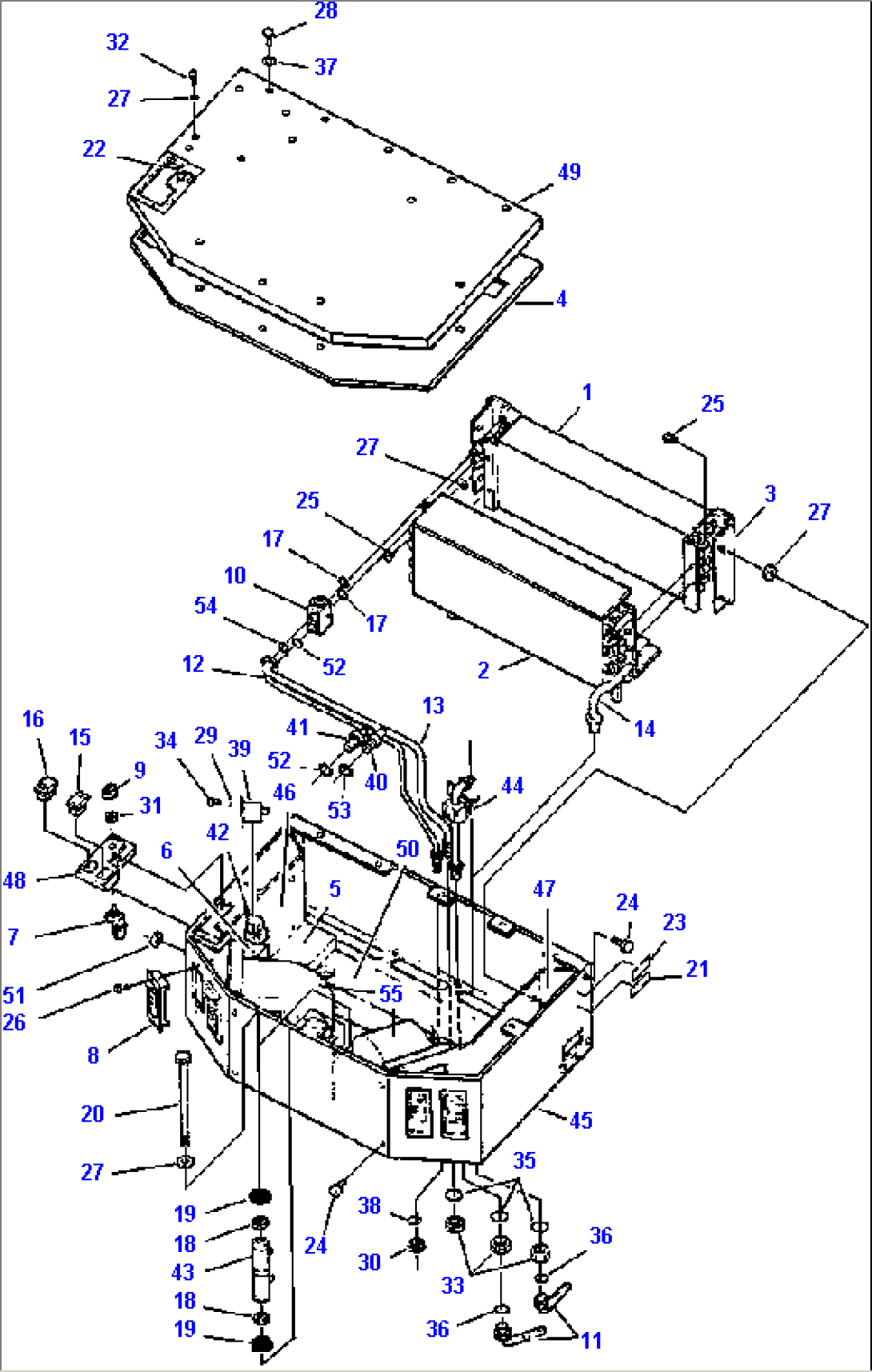 AIR CONDITIONER/HEATER BOX ASSEMBLY S/N 203918 AND UP