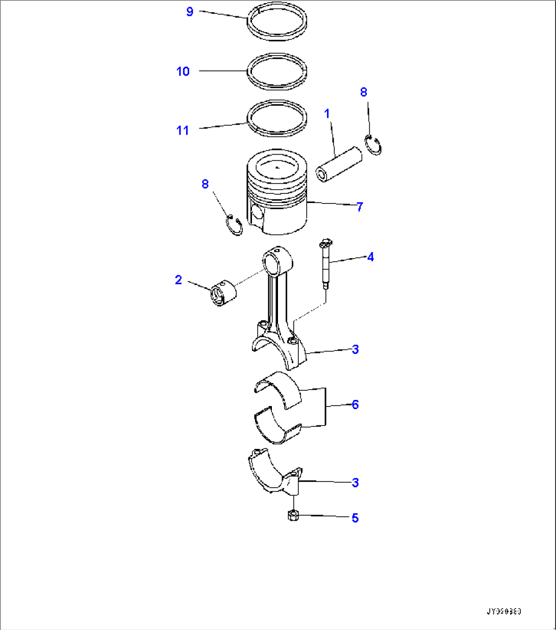Piston and Connecting Rod (#26866736-)