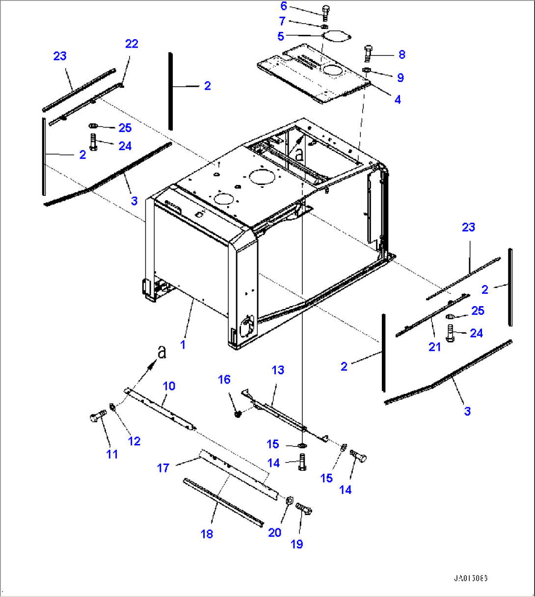 Engine Hood, Hood and Seal (#80001-)