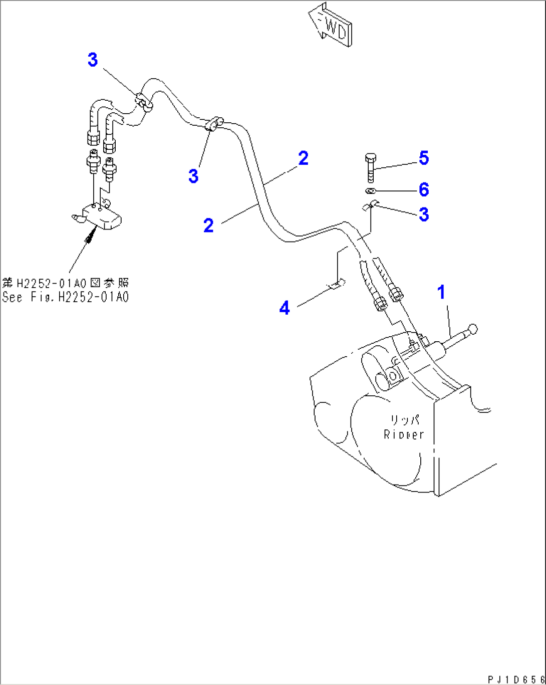 PIN PULLER CYLINDER LINE (COLD WEATHER (B) SPEC.)