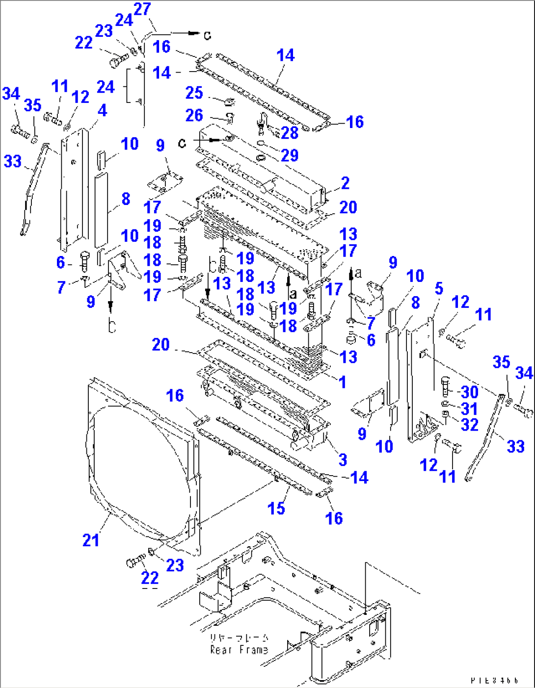 RADIATOR (RADIATOR AND MOUNTING)(#50001-52000)