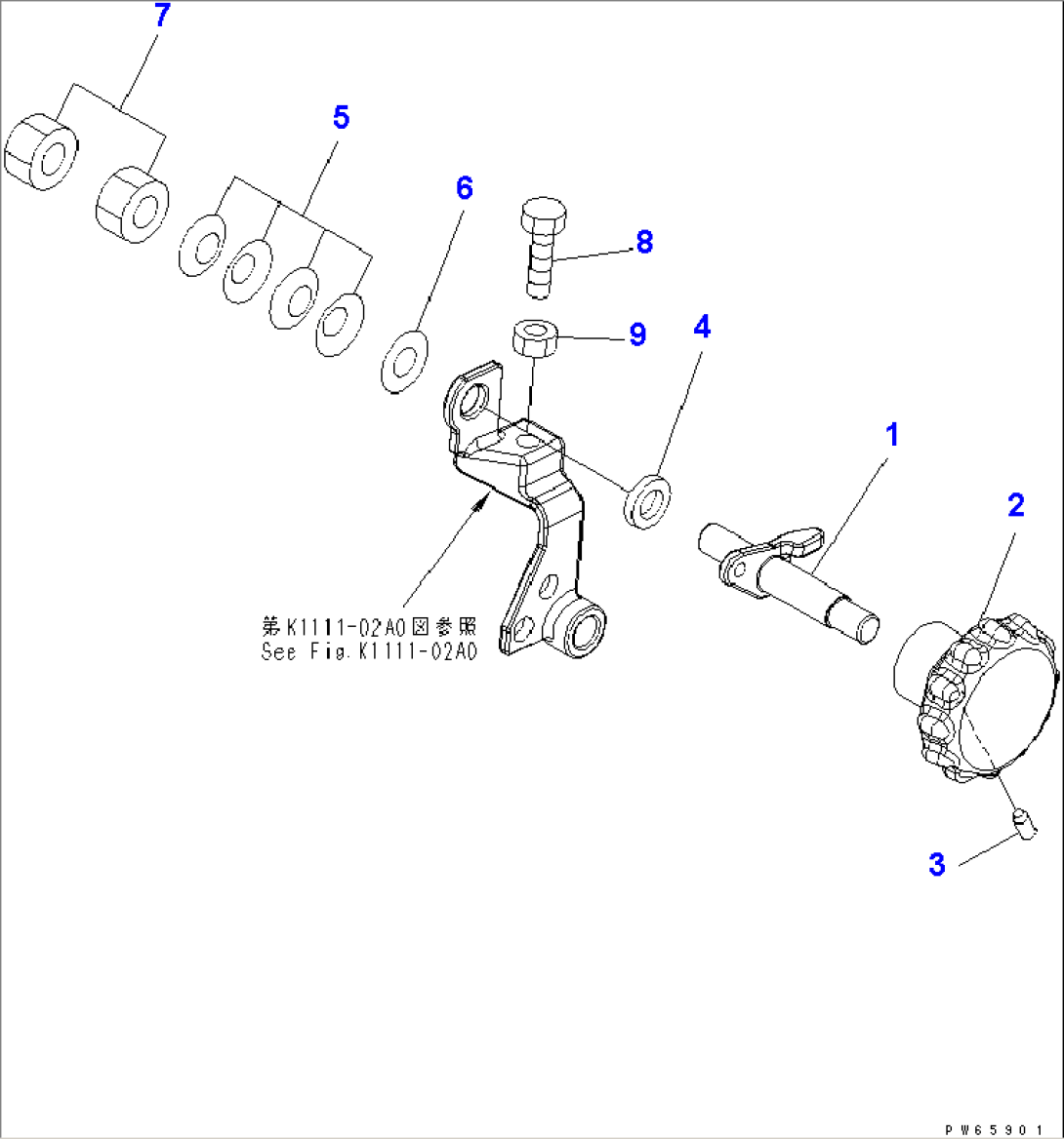 MAIN CONTROL LEVER (FUEL CONTROL)
