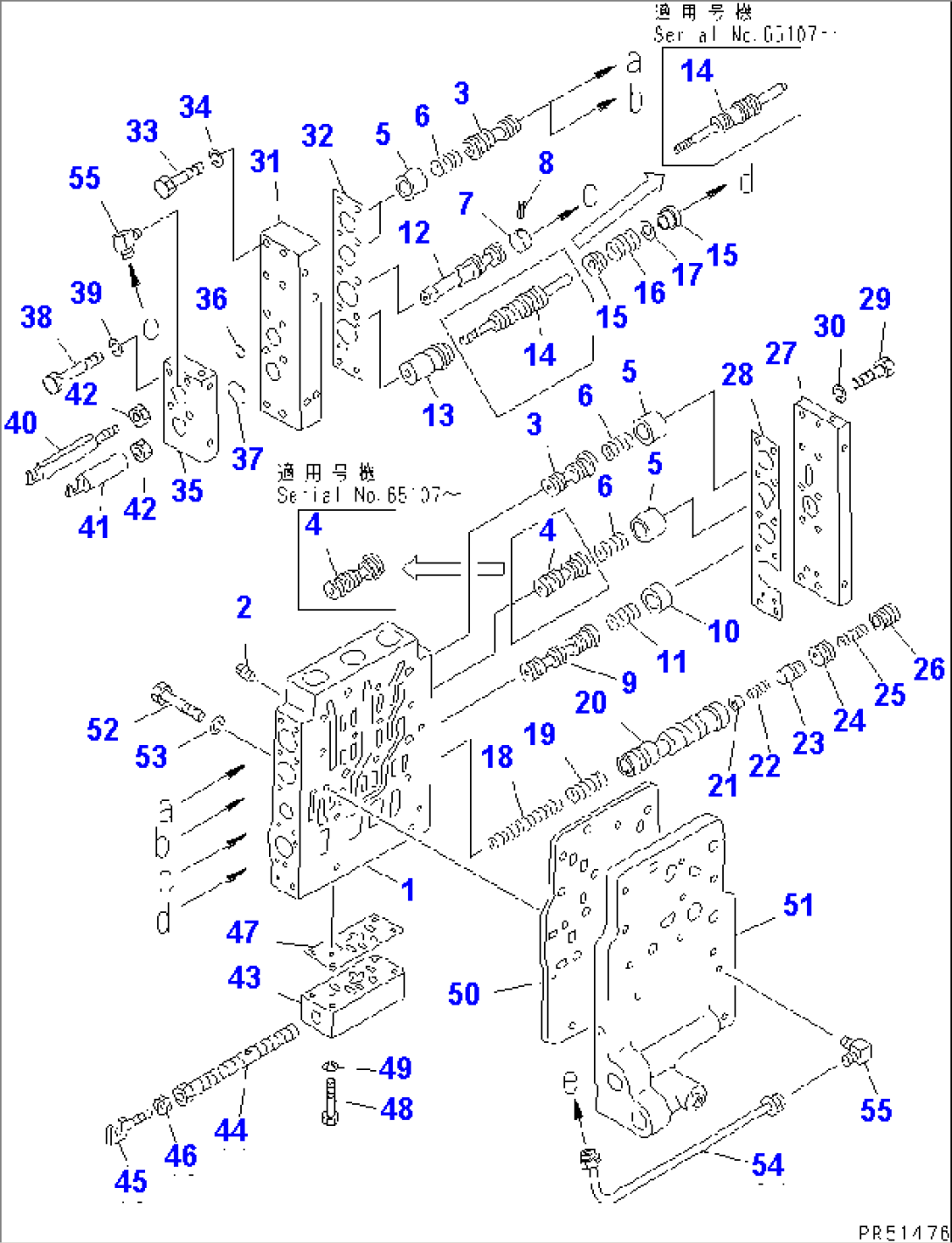 TRANSMISSION (CONTROL VALVE) (1/2)(#60001-60080)