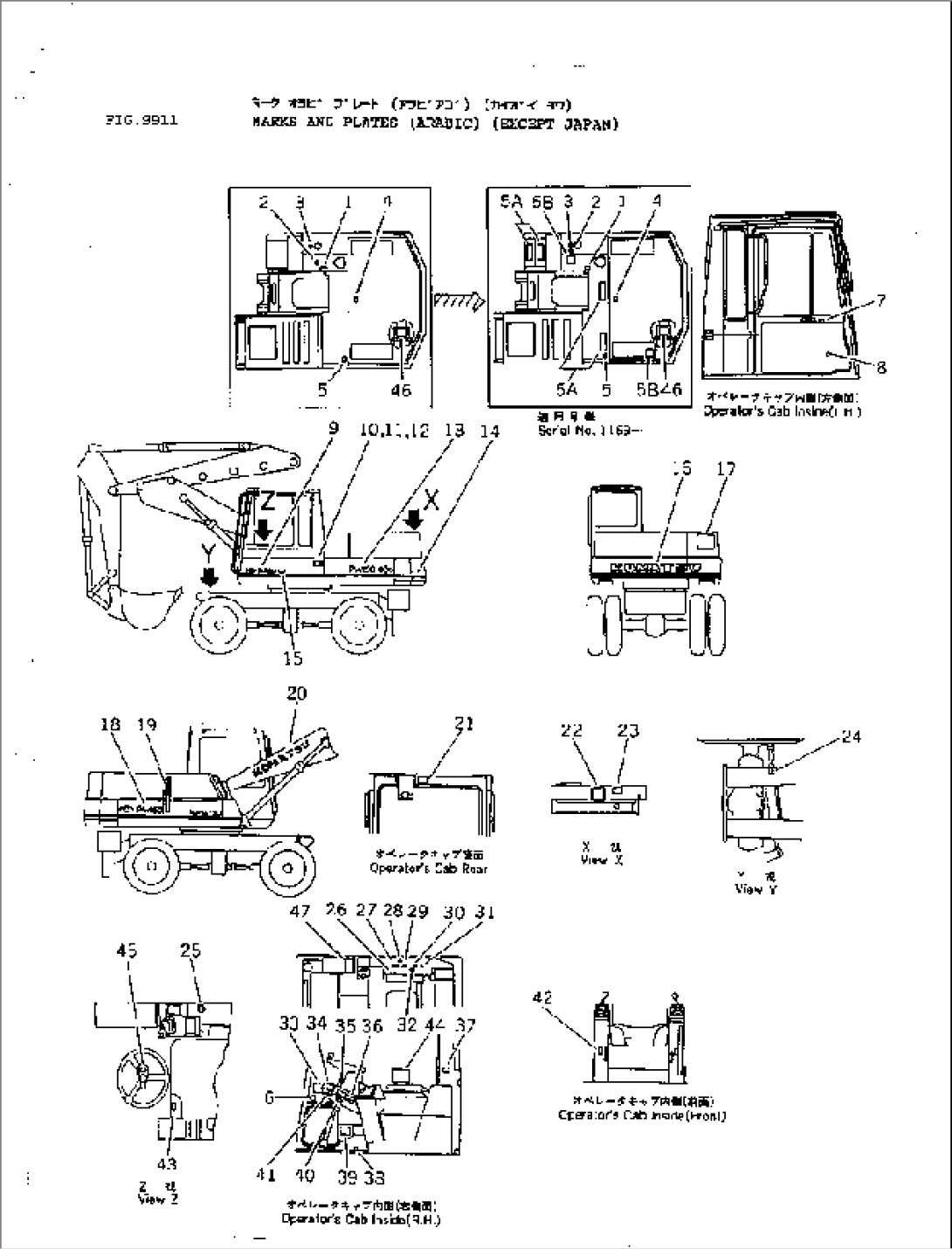 MARKS AND PLATES (ARABIC) (EXCEPT JAPAN)