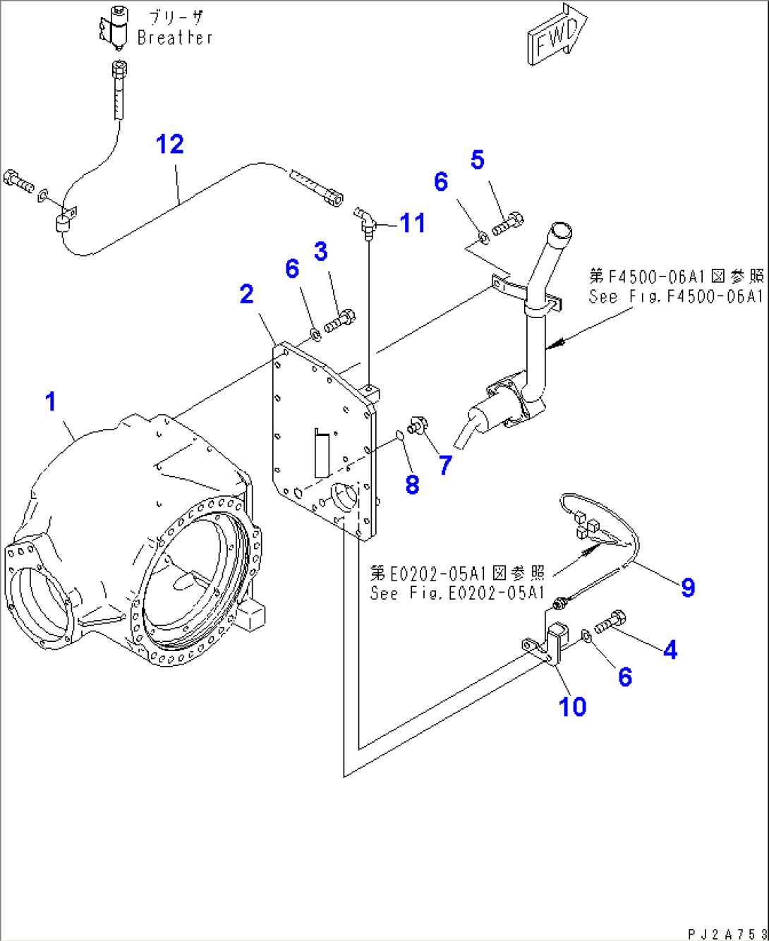 REAR AXLE (FINAL DRIVE) (CENTER CASE) (DIFFERENTIAL LOCK TYPE)(#50001-51000)