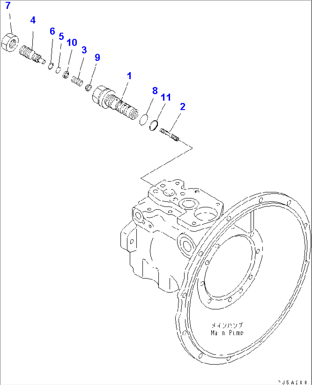 MAIN PUMP (5/6)(#58001-)