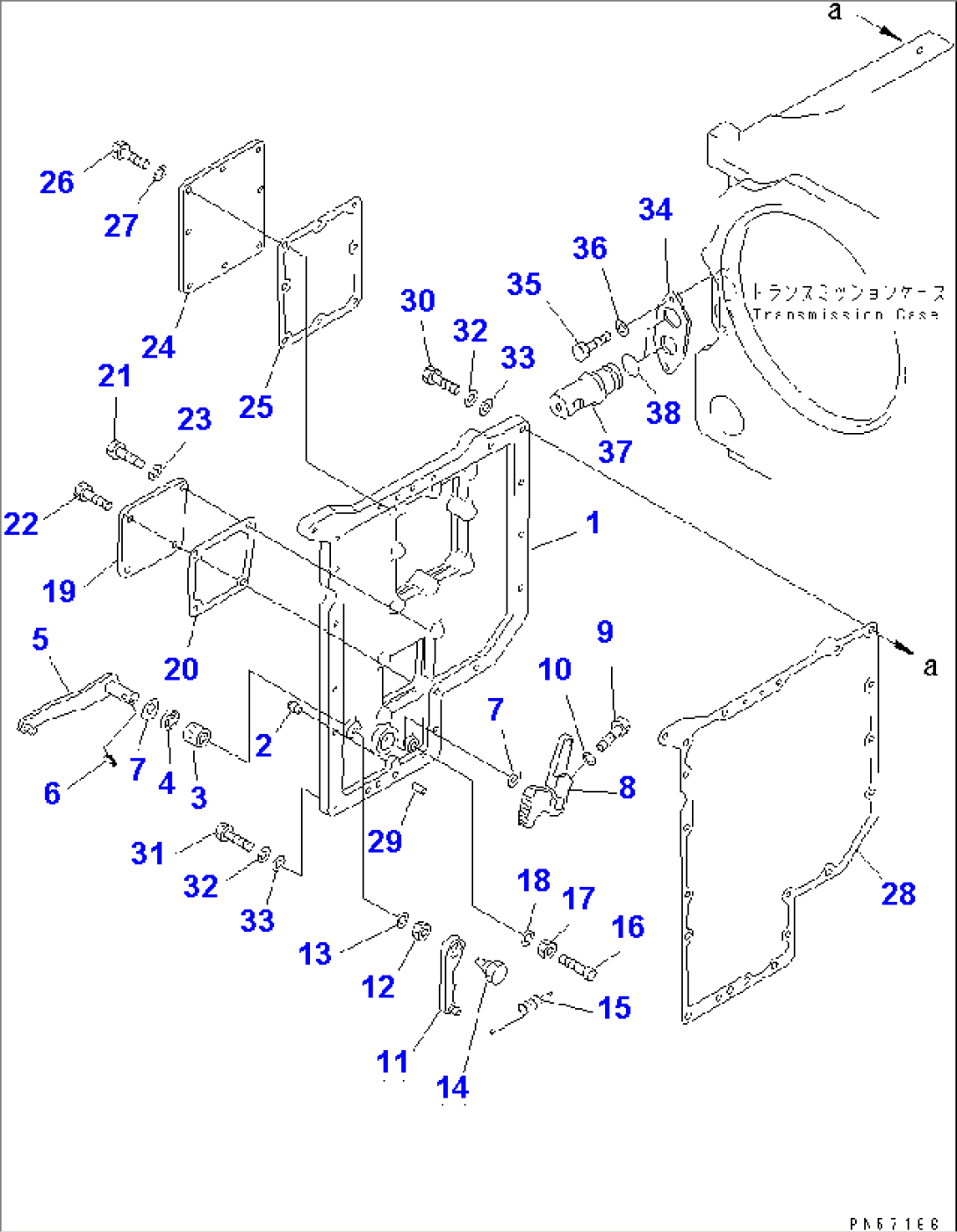 TRANSMISSION (CONTROL VALVE COVER)