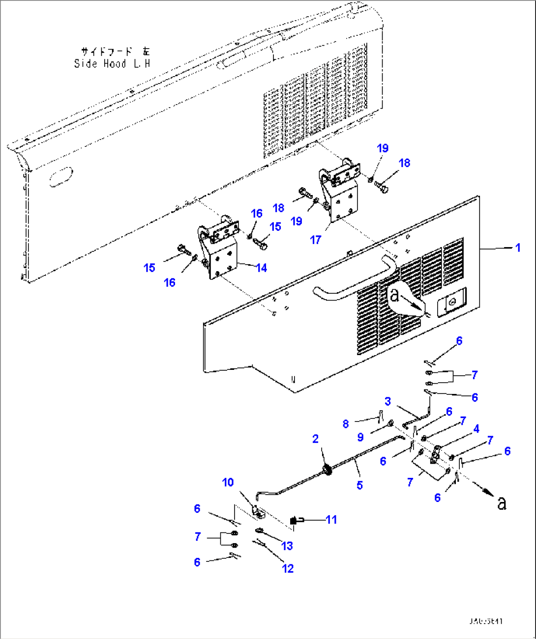 Hood Door, Side Door (1/2) (#55739-)