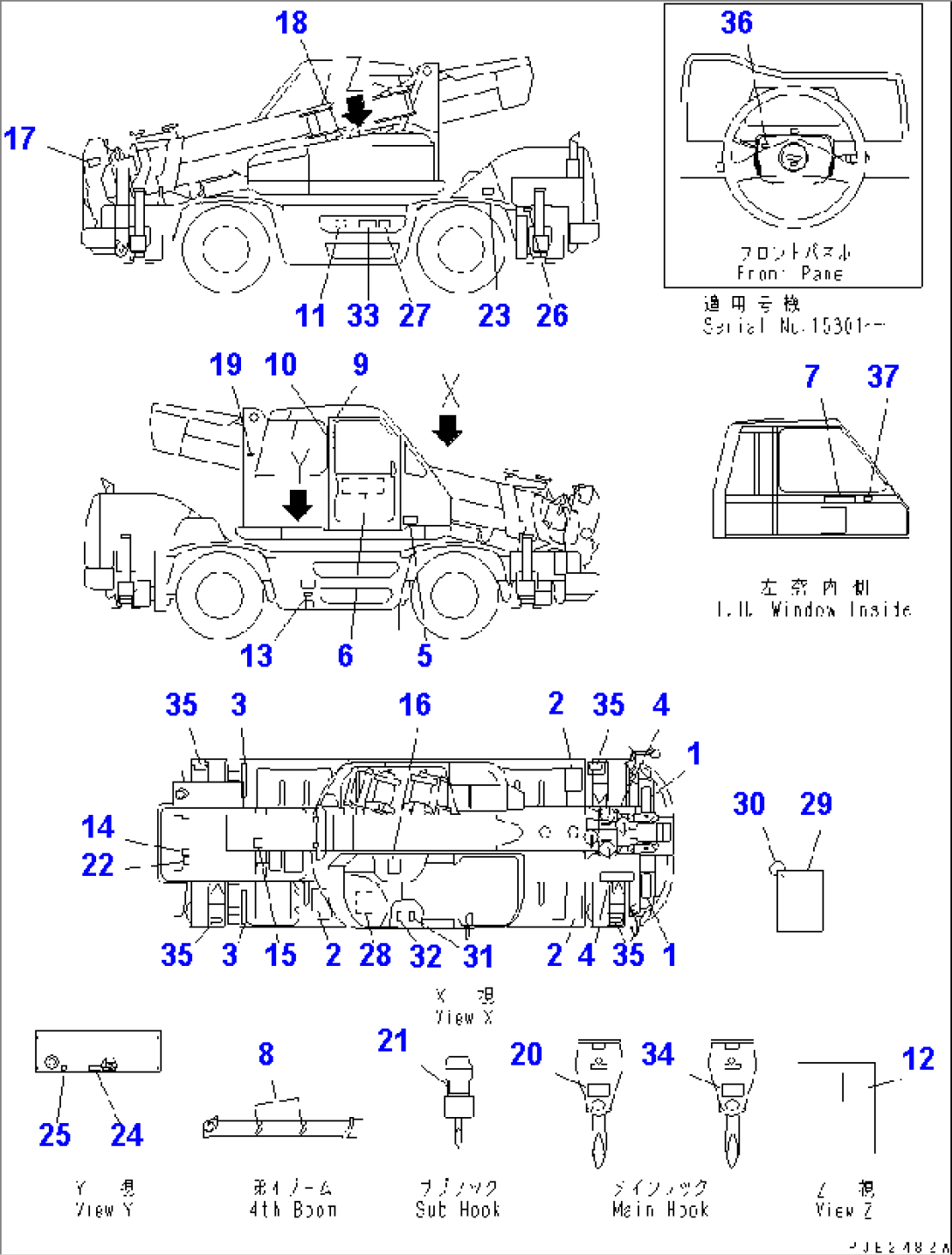 MARKS AND PLATES (1/2) (4.9 TON¤ 10 TON)