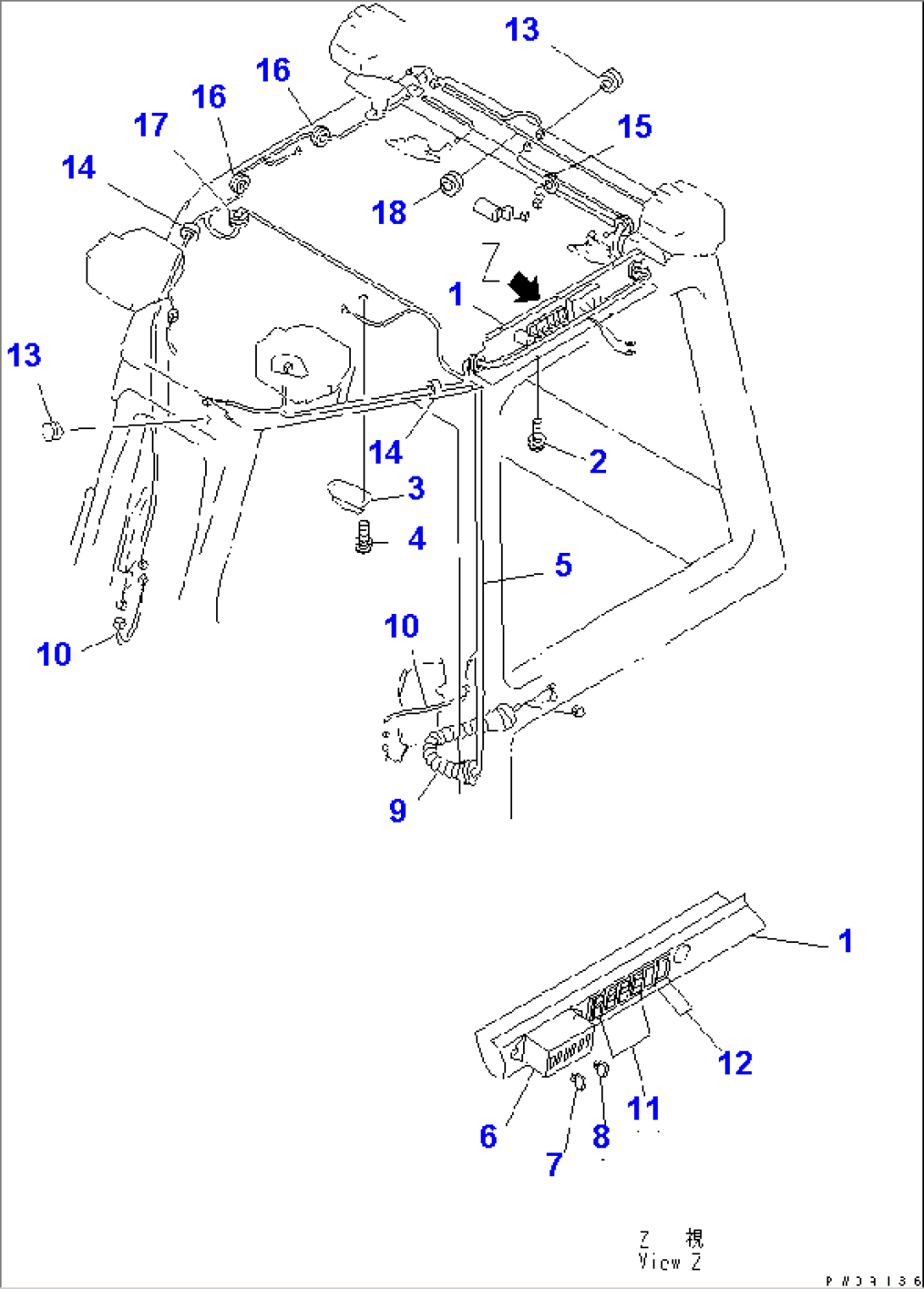 CAB (ROOM LAMP AND WIRING)