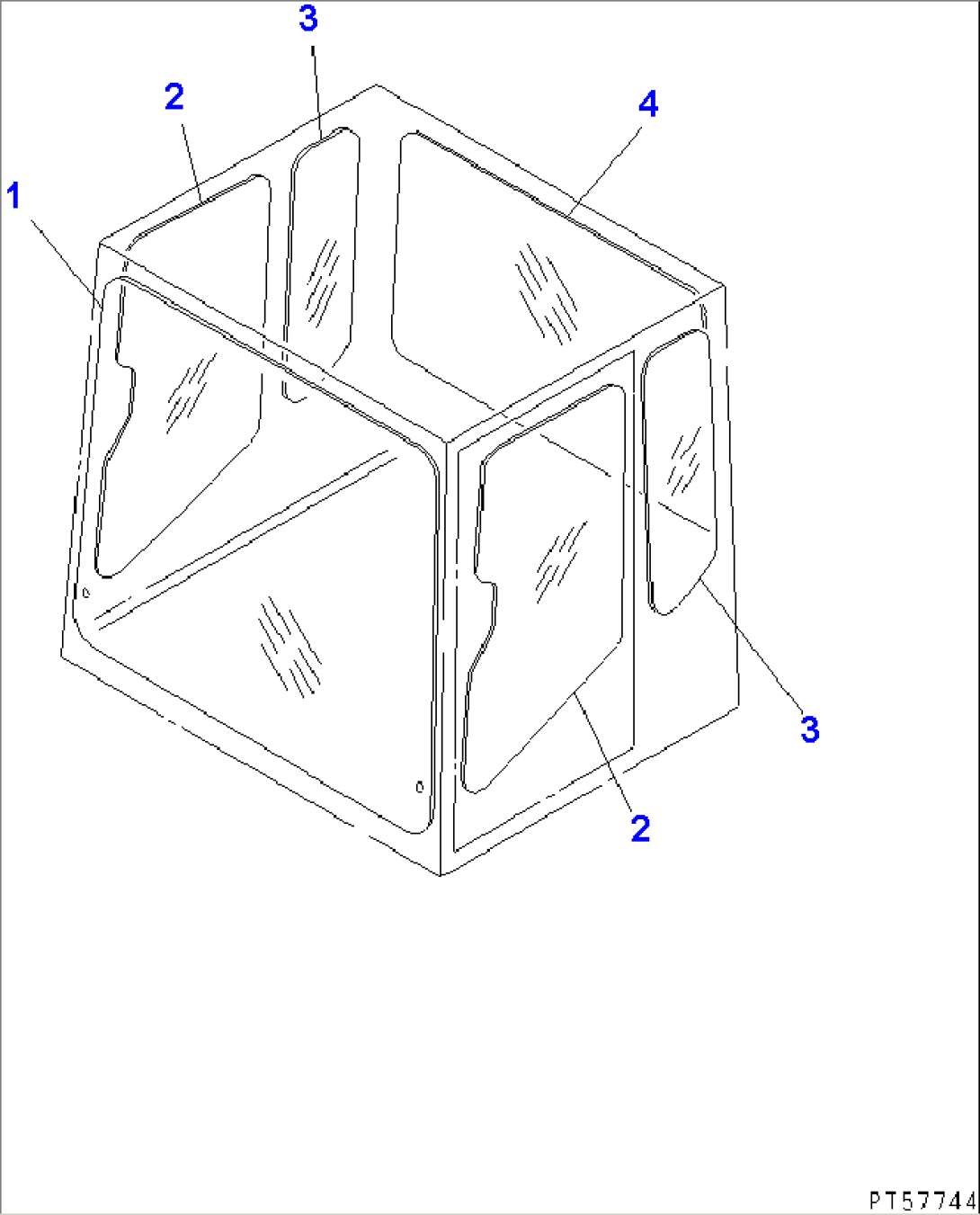 WINDOW GLASS(#11001-)