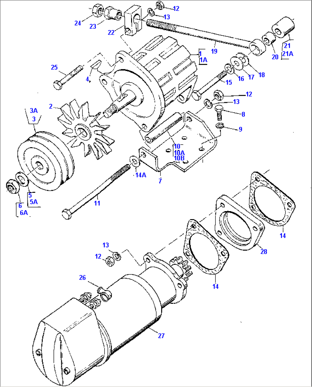 ALTERNATOR AND STARTER MOTOR