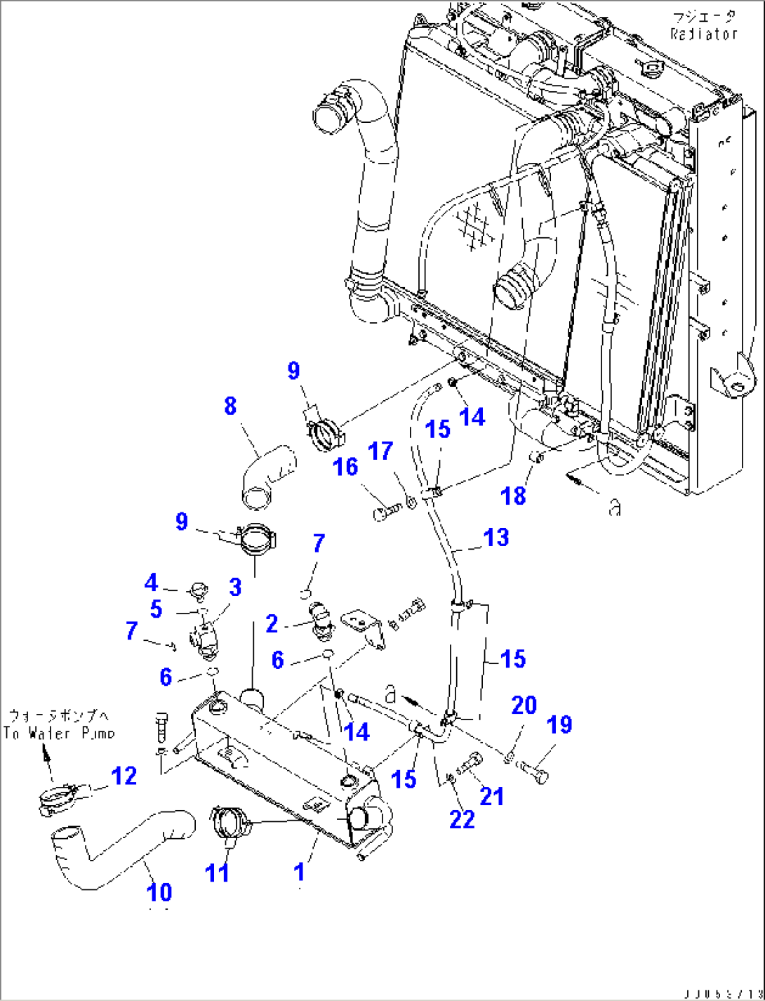 RADIATOR (TORQUE CONVERTER COOLER AND PIPING)(#85001-90000)