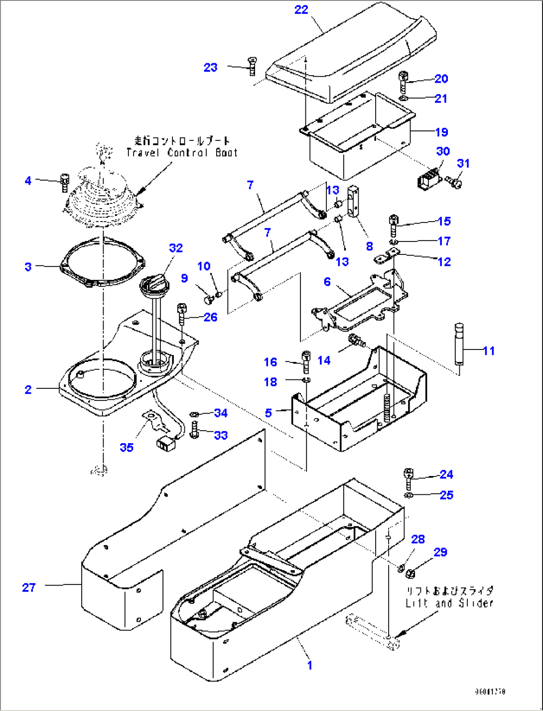 Floor Frame, Console Box (#30147-)