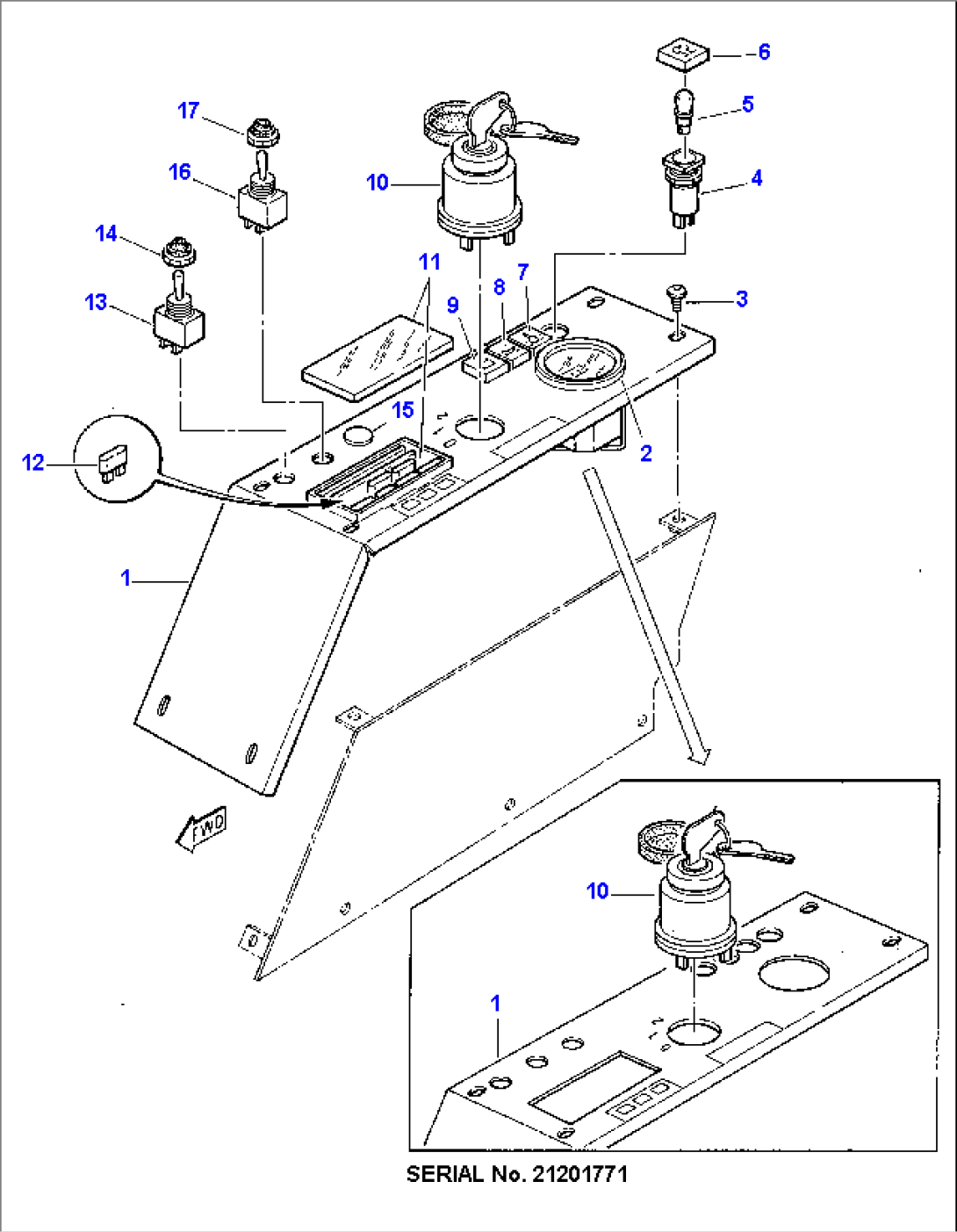 INSTRUMENT PANEL (TBG SPEC.)